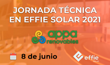Jornada de APPA el día 8 en Effie Solar 2021